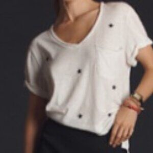 The Quinn V-Neck Tee by Pilcro